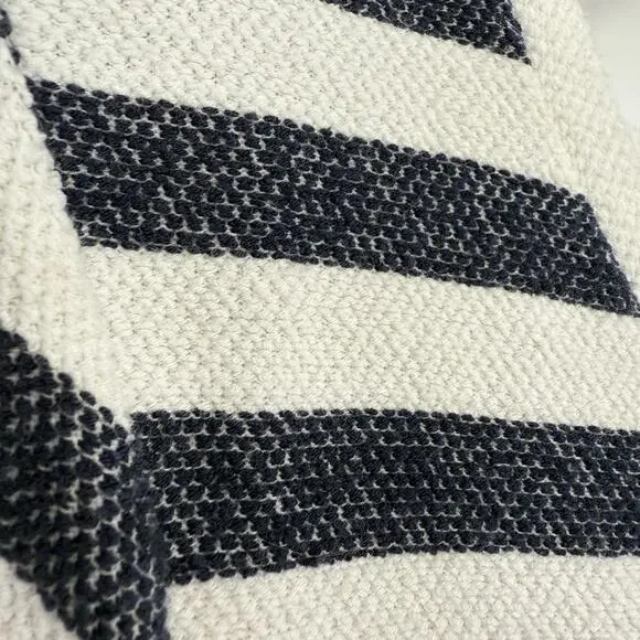 Sanctuary Short Sleeve Top Size Small Blue White Nautical Stripe split back - Picture 5 of 8